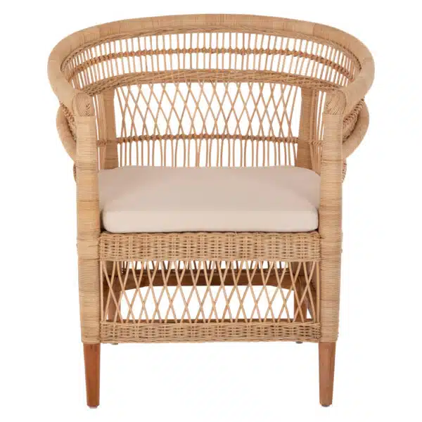 ΠΟΛΥΘΡΟΝΑ MALAWI HM9635.04 ΞΥΛΟ ΜΑΟΝΙ ΕΠΕΝΔΥΣΗ RATTAN ΛΕΥΚΟ ΜΑΞΙΛΑΡΙ ΚΑΘΙΣΜΑΤΟΣ 80x70x86Υεκ. - Image 3