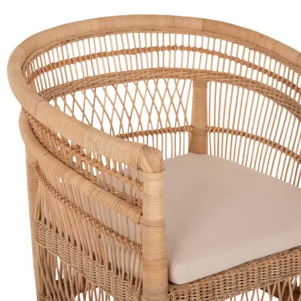 ΠΟΛΥΘΡΟΝΑ MALAWI HM9635.04 ΞΥΛΟ ΜΑΟΝΙ ΕΠΕΝΔΥΣΗ RATTAN ΛΕΥΚΟ ΜΑΞΙΛΑΡΙ ΚΑΘΙΣΜΑΤΟΣ 80x70x86Υεκ. - Image 7