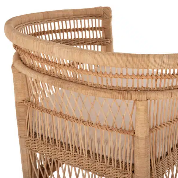 ΠΟΛΥΘΡΟΝΑ MALAWI HM9635.04 ΞΥΛΟ ΜΑΟΝΙ ΕΠΕΝΔΥΣΗ RATTAN ΛΕΥΚΟ ΜΑΞΙΛΑΡΙ ΚΑΘΙΣΜΑΤΟΣ 80x70x86Υεκ. - Image 9