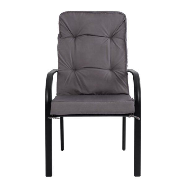 ΠΟΛΥΘΡΟΝΑ ΜΕΤΑΛΛΙΚΗ ENDIKA ΣΕ ΓΚΡΙ ΧΡΩΜΑ ΜΕ ΜΑΞΙΛΑΡΙ 60Χ71Χ105Υ εκ.HM5680.01 - Image 3