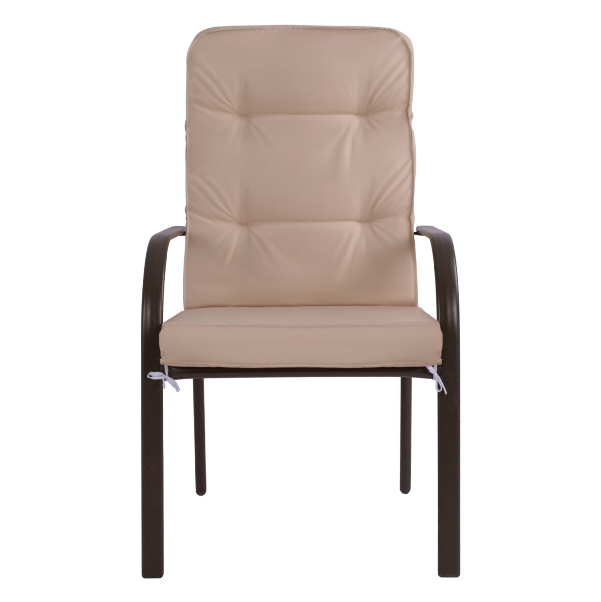 ΠΟΛΥΘΡΟΝΑ ΜΕΤΑΛΛΙΚΗ ENDIKA ΣΕ ΚΑΦΕ ΧΡΩΜΑ ΜΕ ΜΠΕΖ ΜΑΞΙΛΑΡΙ 60Χ71Χ105Υ εκ. HM5680.02 - Image 3