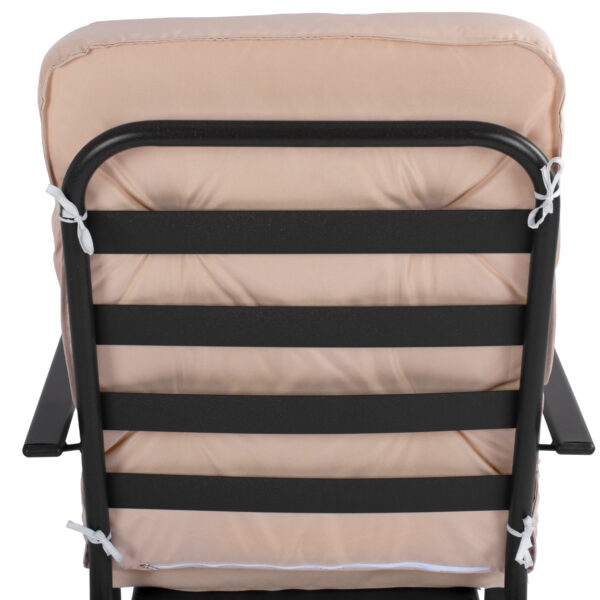 ΠΟΛΥΘΡΟΝΑ ΜΕΤΑΛΛΙΚΗ ENDIKA ΣΕ ΚΑΦΕ ΧΡΩΜΑ ΜΕ ΜΠΕΖ ΜΑΞΙΛΑΡΙ 60Χ71Χ105Υ εκ. HM5680.02 - Image 9