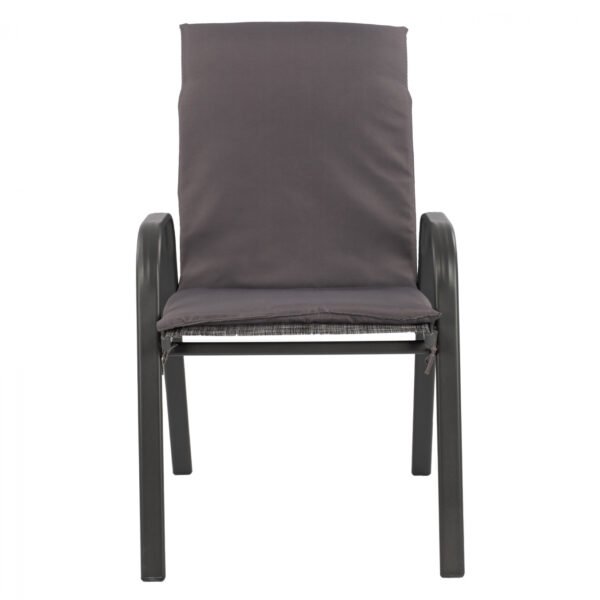 ΠΟΛΥΘΡΟΝΑ LEON ΜΕΤΑΛΛΙΚΗ ΓΚΡΙ ME ΓΚΡΙ ΜΑΞΙΛΑΡΙ HM10573.01 54x70x93 cm. - Image 3