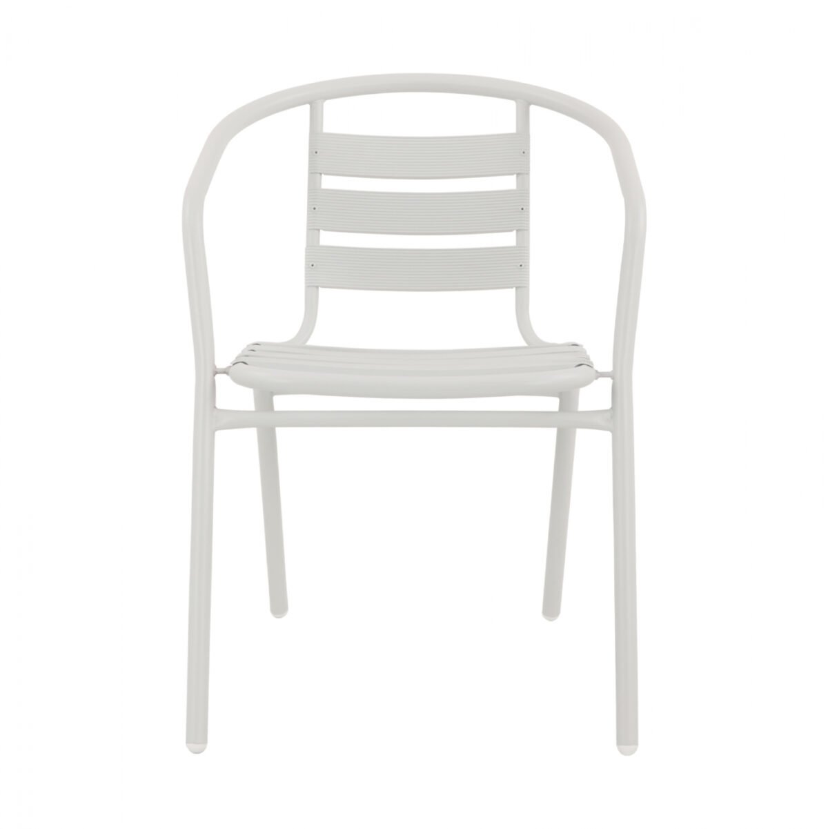 ΠΟΛΥΘΡΟΝΑ LAURA ΜΕΤΑΛΛΙΚΗ ΛΕΥΚΗ ΜΕ ΦΕΤΕΣ ΑΛΟΥΜΙΝΙΟΥ HM5037.02 54x59x73Υ εκ. - Image 3