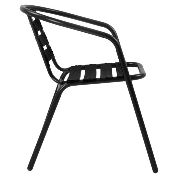 ΠΟΛΥΘΡΟΝΑ LAURA ΜΕΤΑΛΛΙΚΗ ΜΑΥΡΗ ΜΕ ΦΕΤΕΣ ΑΛΟΥΜΙΝΙΟΥ HM5037.03 54x59x73Υ εκ. - Image 4