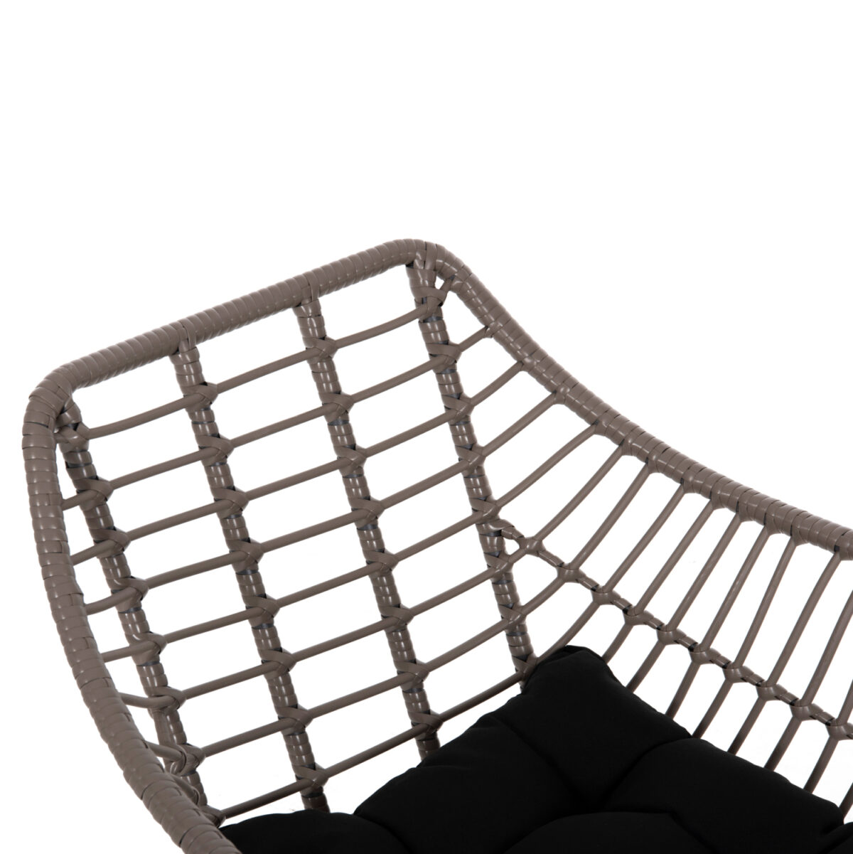 ΠΟΛΥΘΡΟΝΑ ΜΕΤΑΛΛΙΚΗ ΜΕ ΜΑΣΙΦ ΣΚΕΛΕΤΟ ΜΑΥΡΟ ΜΑΤ ΜΕ WICKER ΓΚΡΙ MOKA 60x56x84Υ εκ.HM5300.10 - Image 7