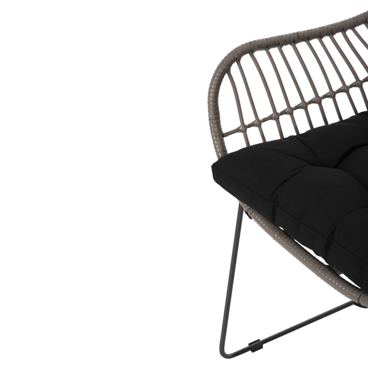 ΠΟΛΥΘΡΟΝΑ ΜΕΤΑΛΛΙΚΗ ΜΕ ΜΑΣΙΦ ΣΚΕΛΕΤΟ ΜΑΥΡΟ ΜΑΤ ΜΕ WICKER ΓΚΡΙ MOKA 60x56x84Υ εκ.HM5300.10 - Image 10