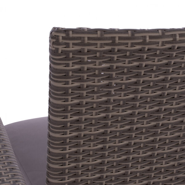 ΠΟΛΥΘΡΟΝΑ ΜΕΤΑΛΛΙΚΗ ANISHA ΜΕ ΜΑΞΙΛΑΡΙ WICKER ΓΚΡΙ ΣΤΟΙΒΑΖΟΜΕΝΗ 56x60x94 εκ.HM5685.01 - Image 7