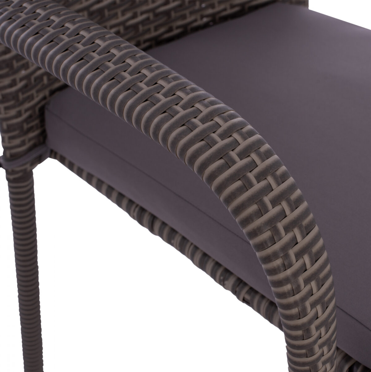 ΠΟΛΥΘΡΟΝΑ ΜΕΤΑΛΛΙΚΗ ANISHA ΜΕ ΜΑΞΙΛΑΡΙ WICKER ΓΚΡΙ ΣΤΟΙΒΑΖΟΜΕΝΗ 56x60x94 εκ.HM5685.01 - Image 8