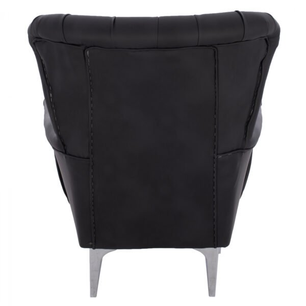 ΠΟΛΥΘΡΟΝΑ ΜΠΕΡΖΕΡΑ Τ. CHESTERFIELD ΣΕ ΧΡΩΜΑ ΜΑΥΡΟ HM9217.01 87x88x100 εκ. - Image 6