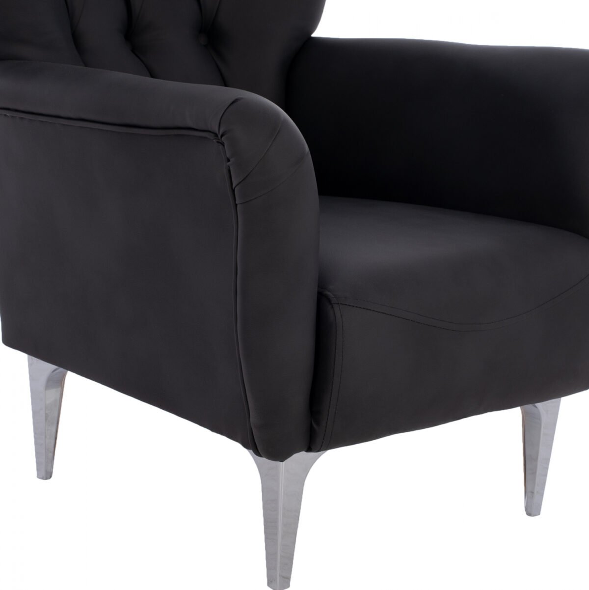 ΠΟΛΥΘΡΟΝΑ ΜΠΕΡΖΕΡΑ Τ. CHESTERFIELD ΣΕ ΧΡΩΜΑ ΜΑΥΡΟ HM9217.01 87x88x100 εκ. - Image 9