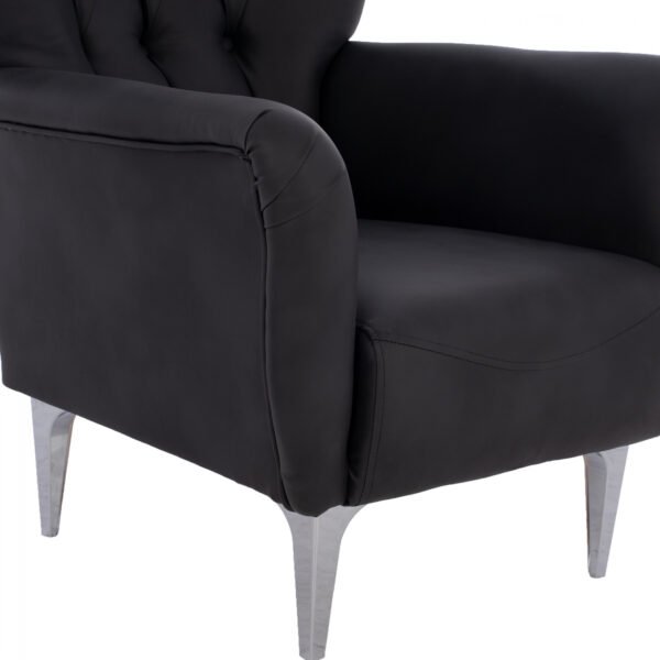 ΠΟΛΥΘΡΟΝΑ ΜΠΕΡΖΕΡΑ Τ. CHESTERFIELD ΣΕ ΧΡΩΜΑ ΜΑΥΡΟ HM9217.01 87x88x100 εκ. - Image 9