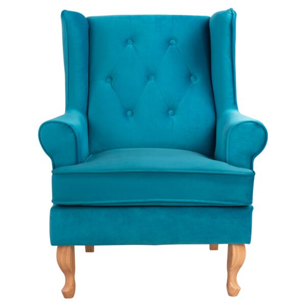 ΠΟΛΥΘΡΟΝΑ ΜΠΕΡΖΕΡΑ ΤΥΡΚΟΥΑΖ ΒΕΛΟΥΔΟ BRANDON 81Χ83Χ101Υ εκ.HM3073.18 - Image 3