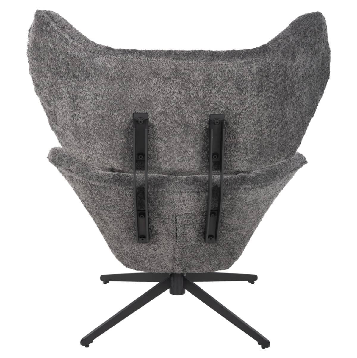 ΠΟΛΥΘΡΟΝΑ ΠΕΡΙΣΤΡΕΦΟΜΕΝΗ BRYLL HM9597.01 ΓΚΡΙ ΜΠΟΥΚΛΕ-ΜΑΥΡΗ ΒΑΣΗ 86x90x97Υεκ. - Image 6