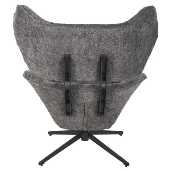 ΠΟΛΥΘΡΟΝΑ ΠΕΡΙΣΤΡΕΦΟΜΕΝΗ BRYLL HM9597.01 ΓΚΡΙ ΜΠΟΥΚΛΕ-ΜΑΥΡΗ ΒΑΣΗ 86x90x97Υεκ. - Image 6