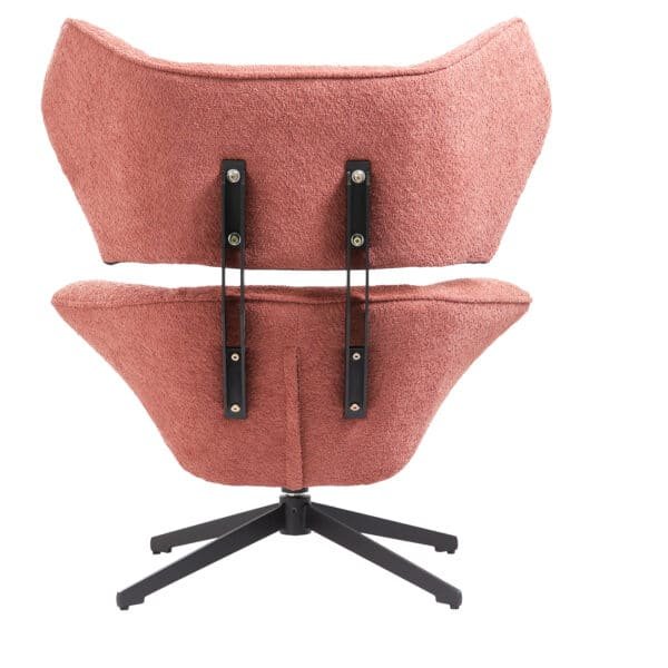 ΠΟΛΥΘΡΟΝΑ ΠΕΡΙΣΤΡΕΦΟΜΕΝΗ BRYLL HM9597.02 ΡΟΖ ΜΠΟΥΚΛΕ-ΜΑΥΡΗ ΒΑΣΗ 86x90x97Υεκ. - Image 4