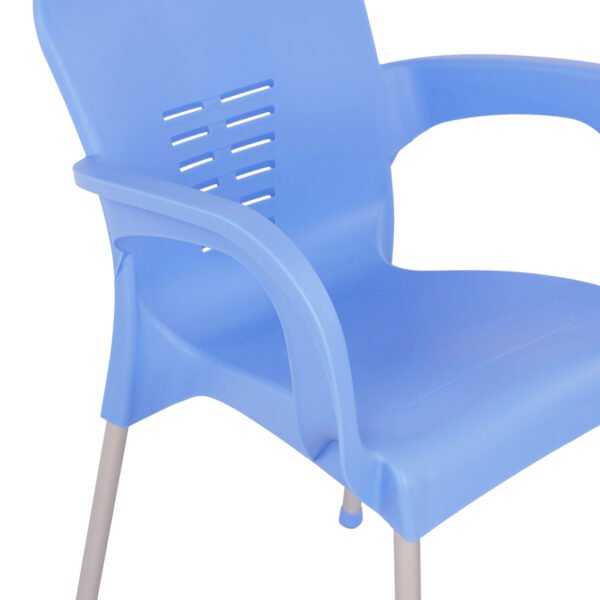 ΠΟΛΥΘΡΟΝΑ ΠΟΛΥΠΡΟΠΥΛΕΝΙΟΥ KAREK HM5592.08 ΧΡΩΜΑ ΜΠΛΕ ΜΕ ΠΟΔΙ ΑΛΟΥΜΙΝΙΟΥ 59x58x81Y εκ. - Image 8