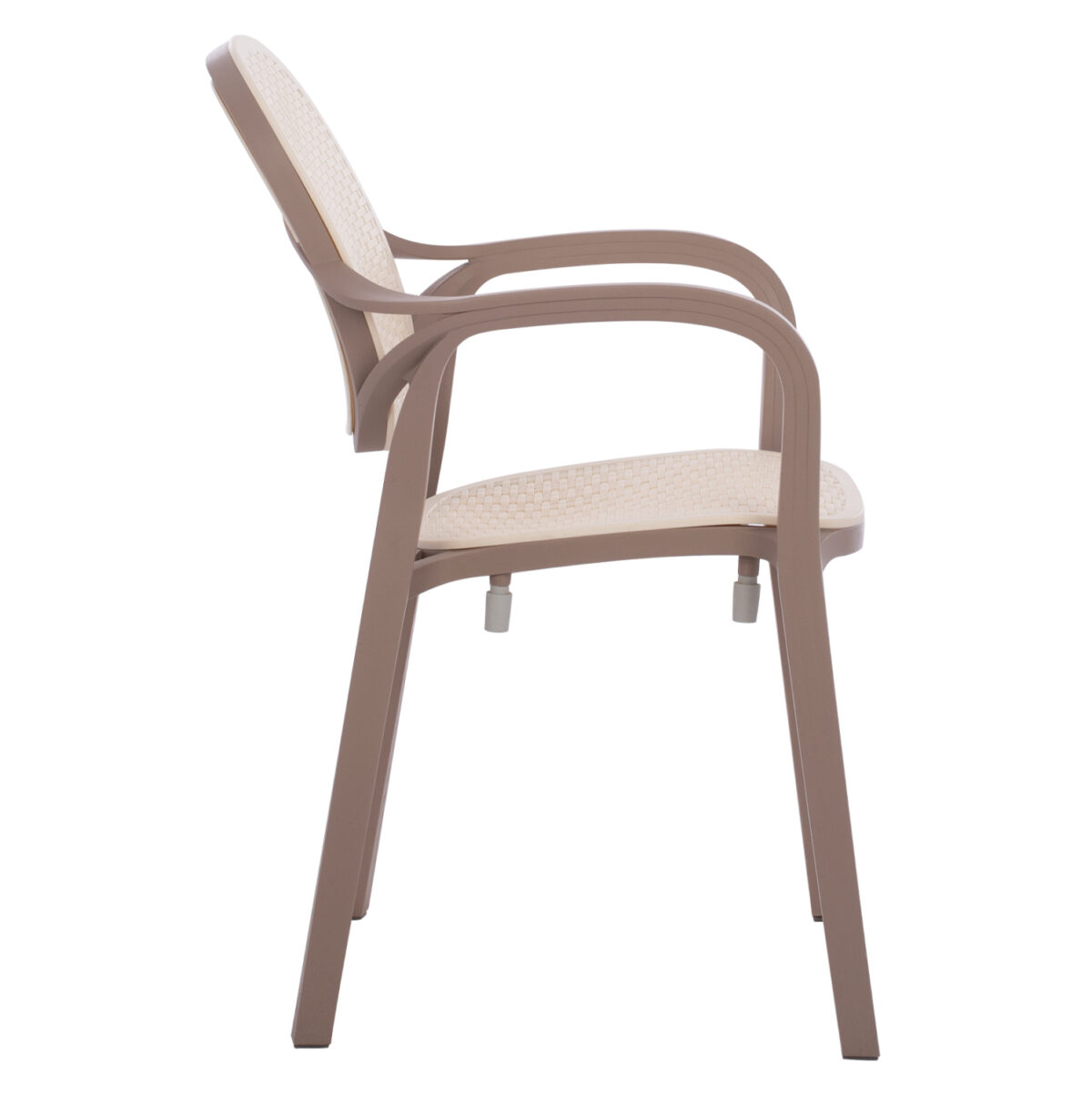 ΠΟΛΥΘΡΟΝΑ ΠΟΛΥΠΡΟΠΥΛΕΝΙΟΥ KHEM HM5820.02 ΣΕ ΑΠΟΧΡΩΣΗ ΚΑΠΟΥΤΣΙΝΟ & ΜΠΕΖ 57x57x83Y εκ. - Image 4