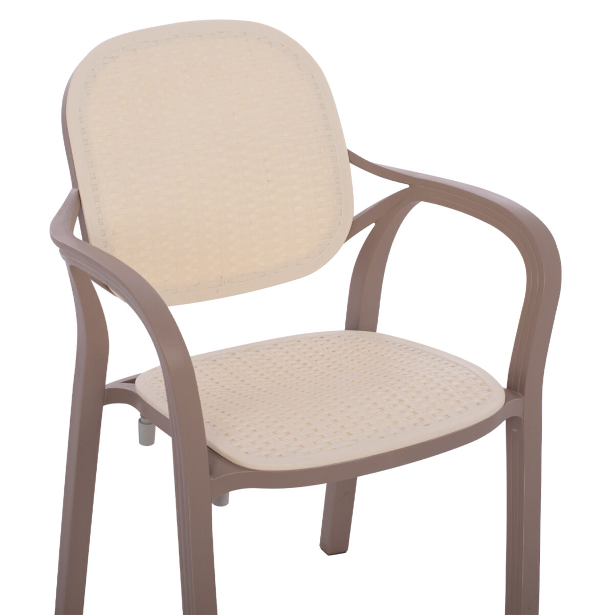 ΠΟΛΥΘΡΟΝΑ ΠΟΛΥΠΡΟΠΥΛΕΝΙΟΥ KHEM HM5820.02 ΣΕ ΑΠΟΧΡΩΣΗ ΚΑΠΟΥΤΣΙΝΟ & ΜΠΕΖ 57x57x83Y εκ. - Image 7