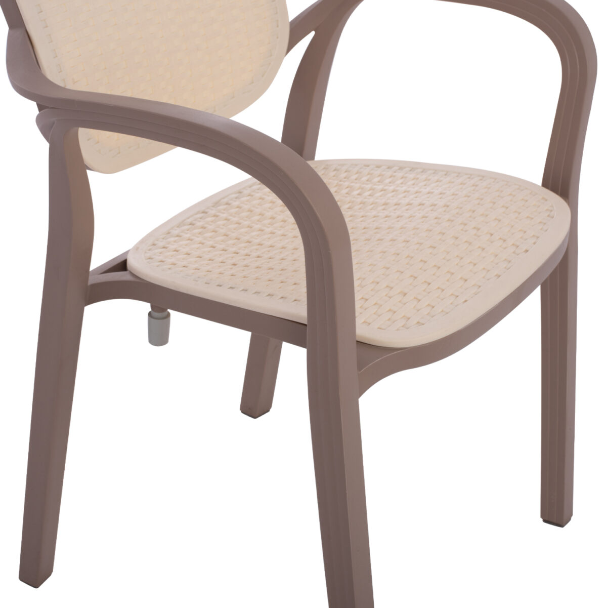 ΠΟΛΥΘΡΟΝΑ ΠΟΛΥΠΡΟΠΥΛΕΝΙΟΥ KHEM HM5820.02 ΣΕ ΑΠΟΧΡΩΣΗ ΚΑΠΟΥΤΣΙΝΟ & ΜΠΕΖ 57x57x83Y εκ. - Image 10