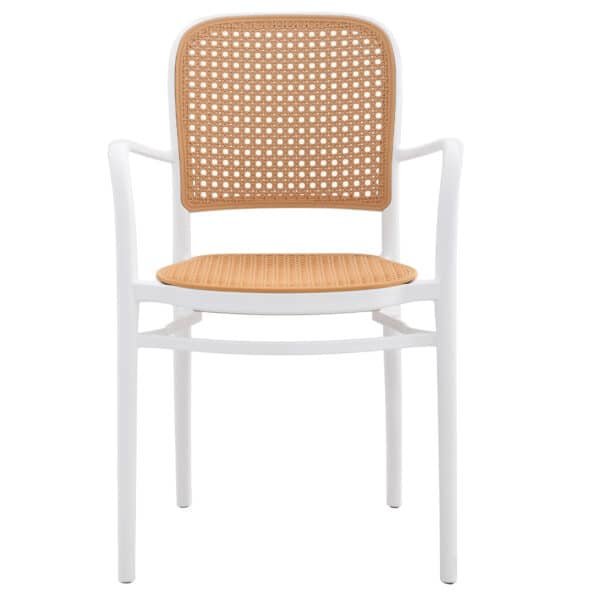 ΠΟΛΥΘΡΟΝΑ ΠΟΛΥΠΡΟΠΥΛΕΝΙΟΥ FLOW HM5938.01 ΛΕΥΚΗ ΚΑΙ ΜΠΕΖ 56x52.5x85.5Υεκ. - Image 3