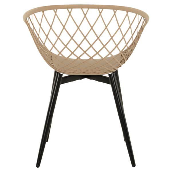 ΠΟΛΥΘΡΟΝΑ ΠΟΛΥΠΡΟΠΥΛΕΝΙΟΥ ΚΑΠΟΥΤΣΙΝΟ-ΜΑΥΡΑ ΜΕΤΑΛΛΙΚΑ ΠΟΔΙΑ ARIADNE HM8001.23 63x56x80Υεκ. - Image 6