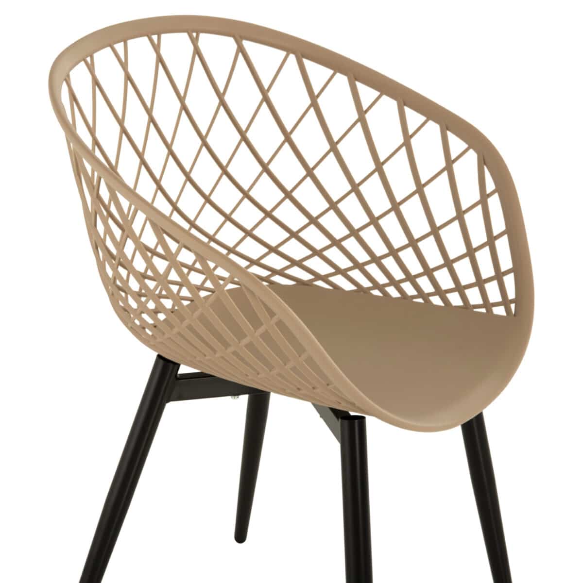 ΠΟΛΥΘΡΟΝΑ ΠΟΛΥΠΡΟΠΥΛΕΝΙΟΥ ΚΑΠΟΥΤΣΙΝΟ-ΜΑΥΡΑ ΜΕΤΑΛΛΙΚΑ ΠΟΔΙΑ ARIADNE HM8001.23 63x56x80Υεκ. - Image 8