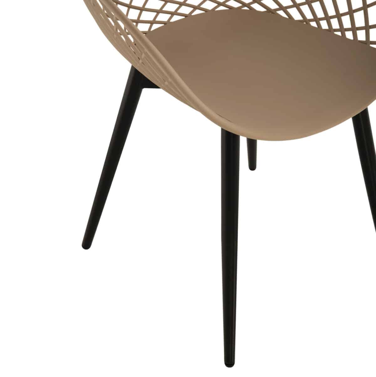 ΠΟΛΥΘΡΟΝΑ ΠΟΛΥΠΡΟΠΥΛΕΝΙΟΥ ΚΑΠΟΥΤΣΙΝΟ-ΜΑΥΡΑ ΜΕΤΑΛΛΙΚΑ ΠΟΔΙΑ ARIADNE HM8001.23 63x56x80Υεκ. - Image 10