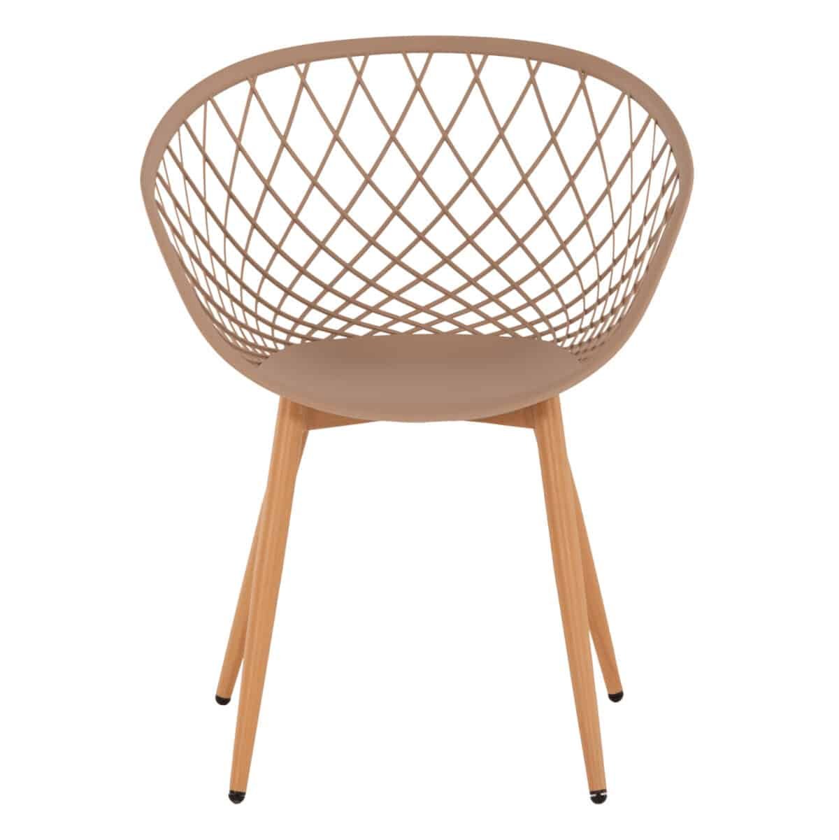 ΠΟΛΥΘΡΟΝΑ ΠΟΛΥΠΡΟΠΥΛΕΝΙΟΥ ΚΑΠΟΥΤΣΙΝΟ ΜΕΤΑΛΛΙΚΑ ΠΟΔΙΑ ARIADNE HM8001.13 63x56x80Y εκ. - Image 3