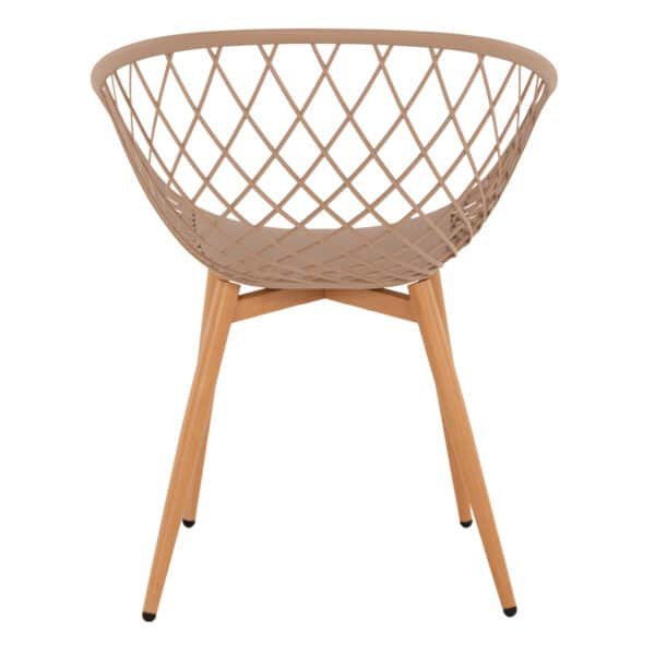 ΠΟΛΥΘΡΟΝΑ ΠΟΛΥΠΡΟΠΥΛΕΝΙΟΥ ΚΑΠΟΥΤΣΙΝΟ ΜΕΤΑΛΛΙΚΑ ΠΟΔΙΑ ARIADNE HM8001.13 63x56x80Y εκ. - Image 6