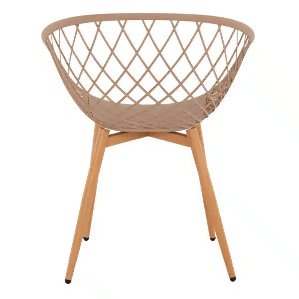 ΠΟΛΥΘΡΟΝΑ ΠΟΛΥΠΡΟΠΥΛΕΝΙΟΥ ΚΑΠΟΥΤΣΙΝΟ ΜΕΤΑΛΛΙΚΑ ΠΟΔΙΑ ARIADNE HM8001.13 63x56x80Y εκ. - Image 6