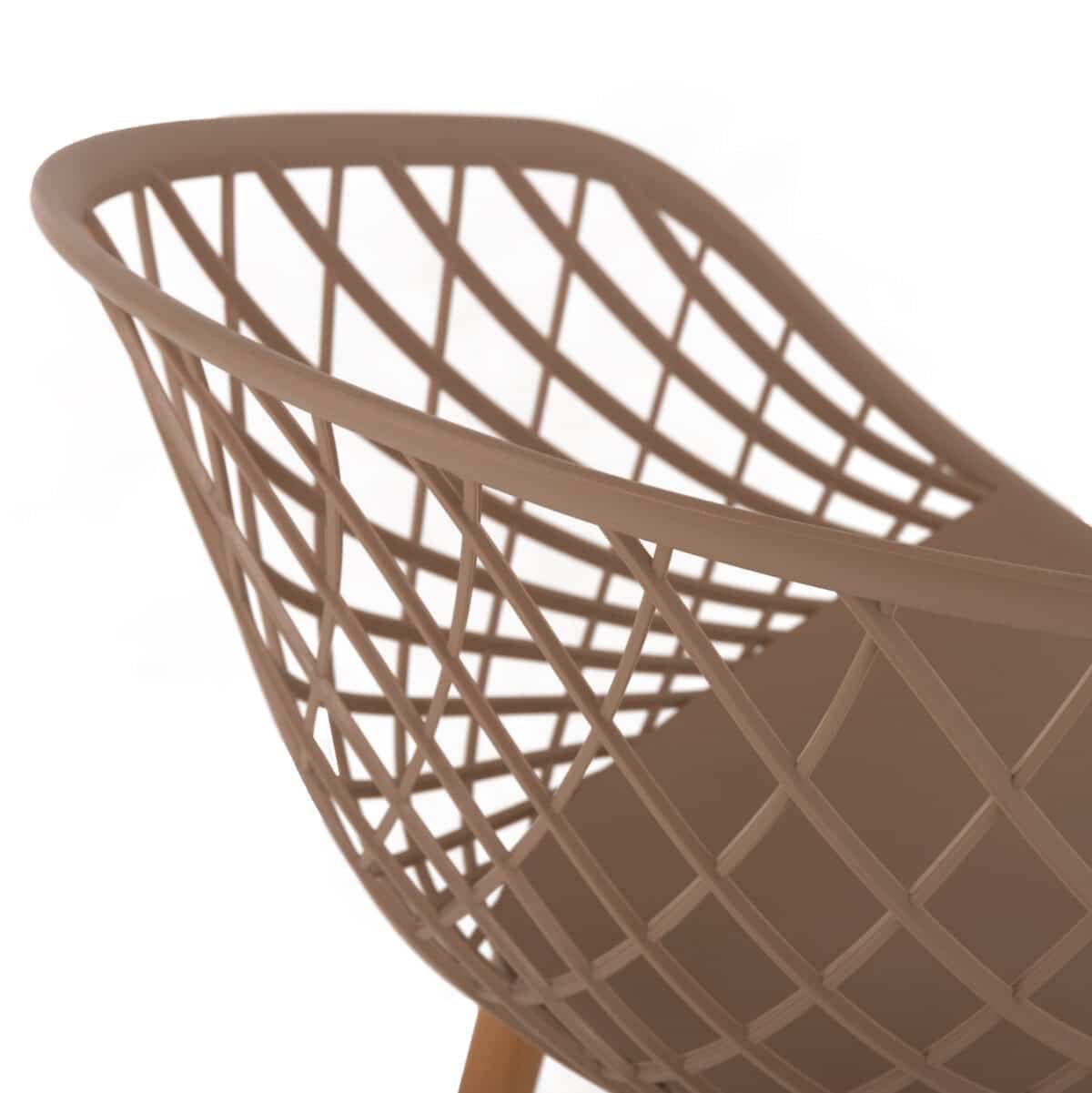 ΠΟΛΥΘΡΟΝΑ ΠΟΛΥΠΡΟΠΥΛΕΝΙΟΥ ΚΑΠΟΥΤΣΙΝΟ ΜΕΤΑΛΛΙΚΑ ΠΟΔΙΑ ARIADNE HM8001.13 63x56x80Y εκ. - Image 7