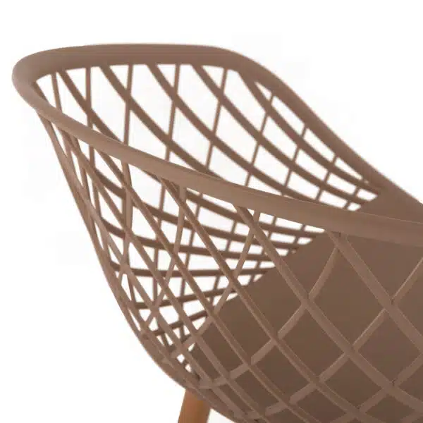 ΠΟΛΥΘΡΟΝΑ ΠΟΛΥΠΡΟΠΥΛΕΝΙΟΥ ΚΑΠΟΥΤΣΙΝΟ ΜΕΤΑΛΛΙΚΑ ΠΟΔΙΑ ARIADNE HM8001.13 63x56x80Y εκ. - Image 7