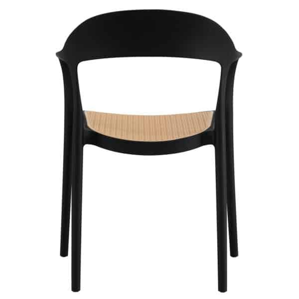 ΠΟΛΥΘΡΟΝΑ ΠΟΛΥΠΡΟΠΥΛΕΝΙΟΥ CLEO HM5935.02 ΜΑΥΡΗ ME ΜΠΕΖ ΨΑΘΑ 57x53x81Υ - Image 5