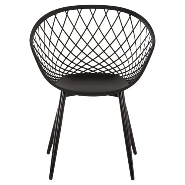 ΠΟΛΥΘΡΟΝΑ ΠΟΛΥΠΡΟΠΥΛΕΝΙΟΥ ΜΑΥΡΗ ΜΕΤΑΛΛΙΚΑ ΠΟΔΙΑ ARIADNE HM8001.22 63x56x80Y εκ. - Image 3