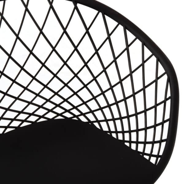 ΠΟΛΥΘΡΟΝΑ ΠΟΛΥΠΡΟΠΥΛΕΝΙΟΥ ΜΑΥΡΗ ΜΕΤΑΛΛΙΚΑ ΠΟΔΙΑ ARIADNE HM8001.22 63x56x80Y εκ. - Image 7