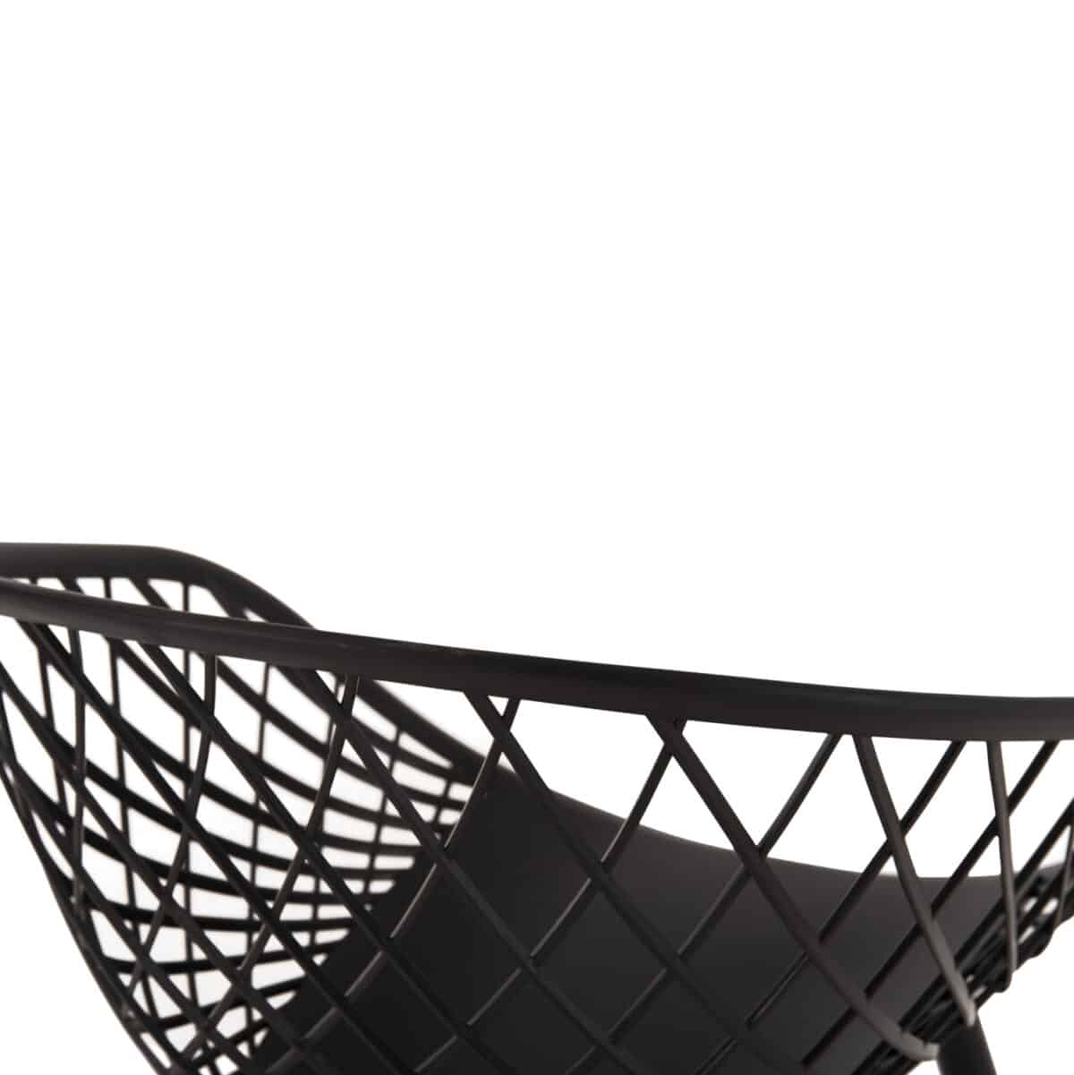 ΠΟΛΥΘΡΟΝΑ ΠΟΛΥΠΡΟΠΥΛΕΝΙΟΥ ΜΑΥΡΗ ΜΕΤΑΛΛΙΚΑ ΠΟΔΙΑ ARIADNE HM8001.22 63x56x80Y εκ. - Image 8