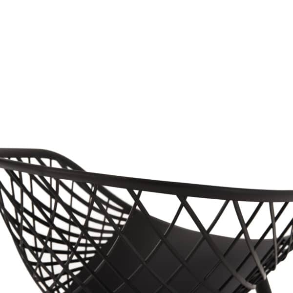 ΠΟΛΥΘΡΟΝΑ ΠΟΛΥΠΡΟΠΥΛΕΝΙΟΥ ΜΑΥΡΗ ΜΕΤΑΛΛΙΚΑ ΠΟΔΙΑ ARIADNE HM8001.22 63x56x80Y εκ. - Image 8