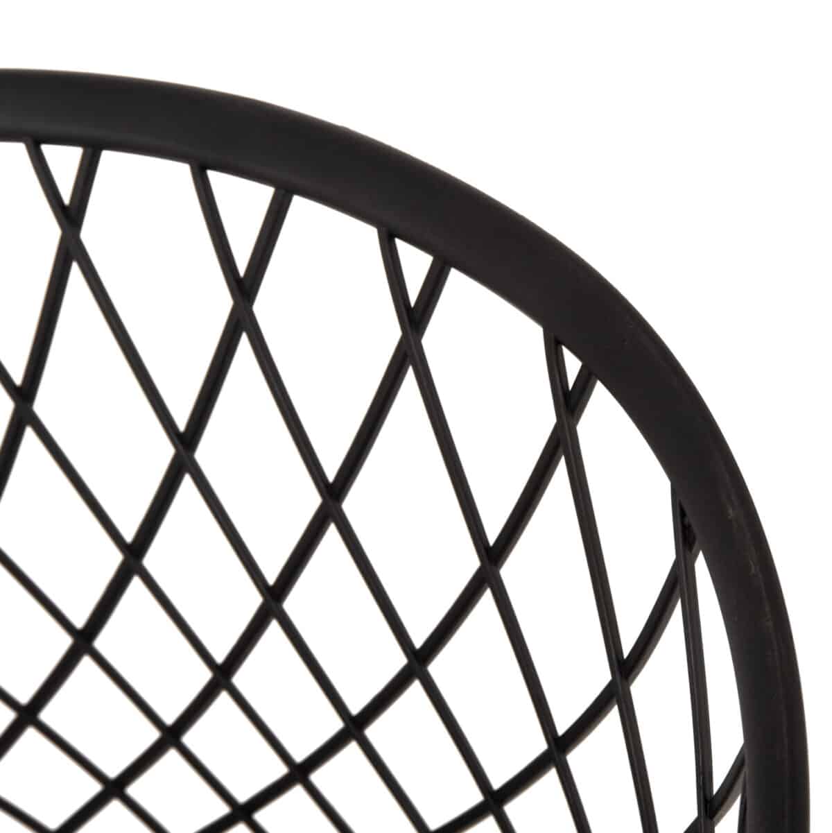 ΠΟΛΥΘΡΟΝΑ ΠΟΛΥΠΡΟΠΥΛΕΝΙΟΥ ΜΑΥΡΗ ΜΕΤΑΛΛΙΚΑ ΠΟΔΙΑ ARIADNE HM8001.22 63x56x80Y εκ. - Image 9