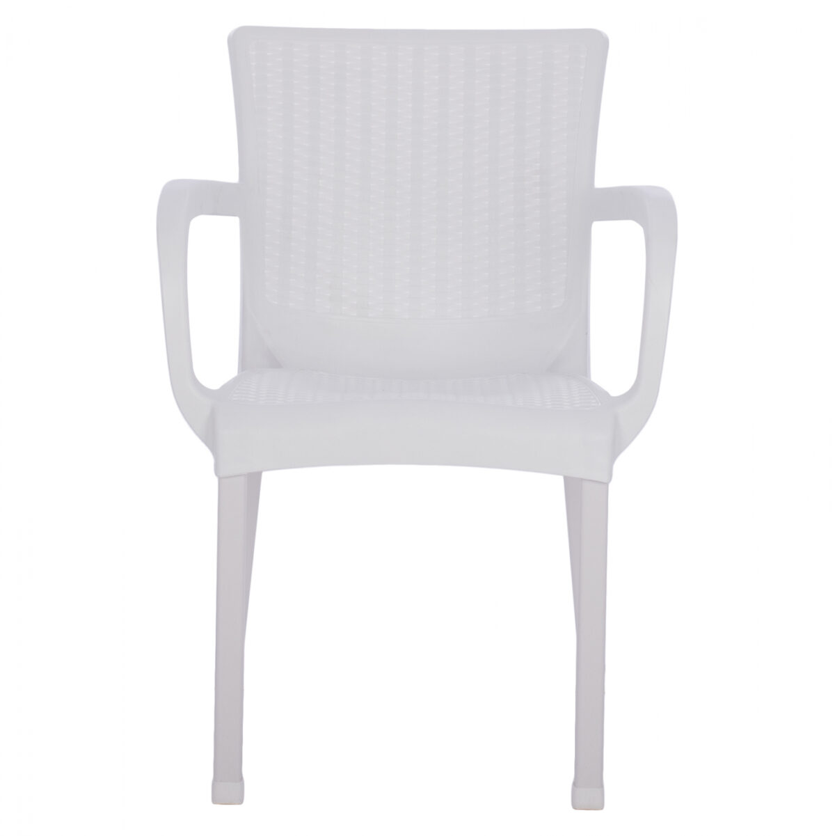 ΠΟΛΥΘΡΟΝΑ ΠΟΛΥΠΡΟΠΥΛΕΝΙΟΥ RATTAN ΠΟΔΙ ALU HM5591.01 ΧΡΩΜΑ ΛΕΥΚΟ 60x60x82 cm - Image 3