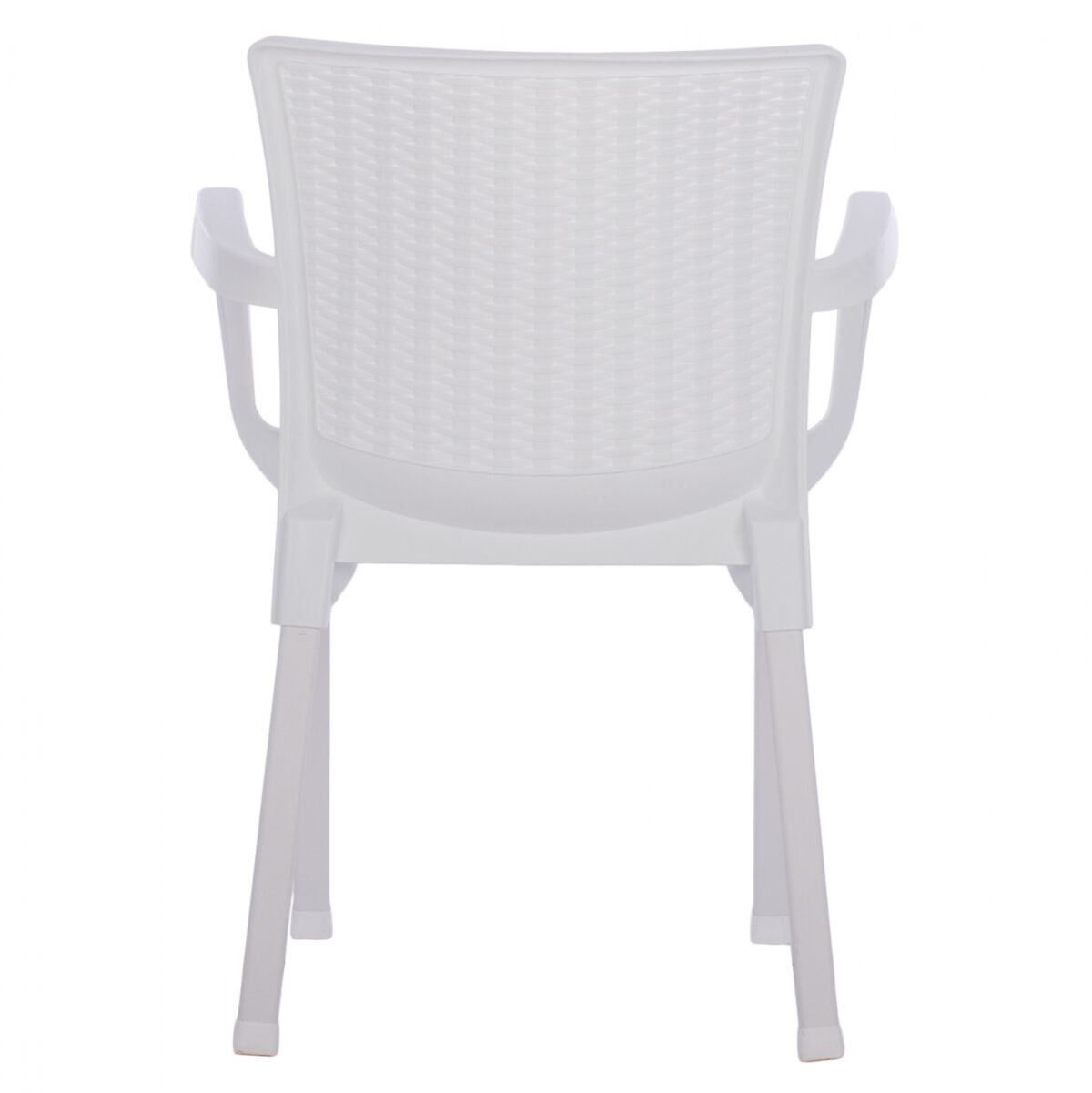 ΠΟΛΥΘΡΟΝΑ ΠΟΛΥΠΡΟΠΥΛΕΝΙΟΥ RATTAN ΠΟΔΙ ALU HM5591.01 ΧΡΩΜΑ ΛΕΥΚΟ 60x60x82 cm - Image 6