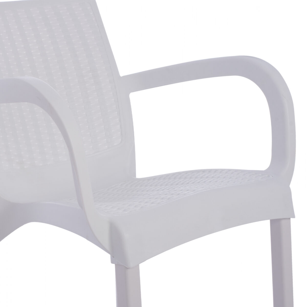 ΠΟΛΥΘΡΟΝΑ ΠΟΛΥΠΡΟΠΥΛΕΝΙΟΥ RATTAN ΠΟΔΙ ALU HM5591.01 ΧΡΩΜΑ ΛΕΥΚΟ 60x60x82 cm - Image 10