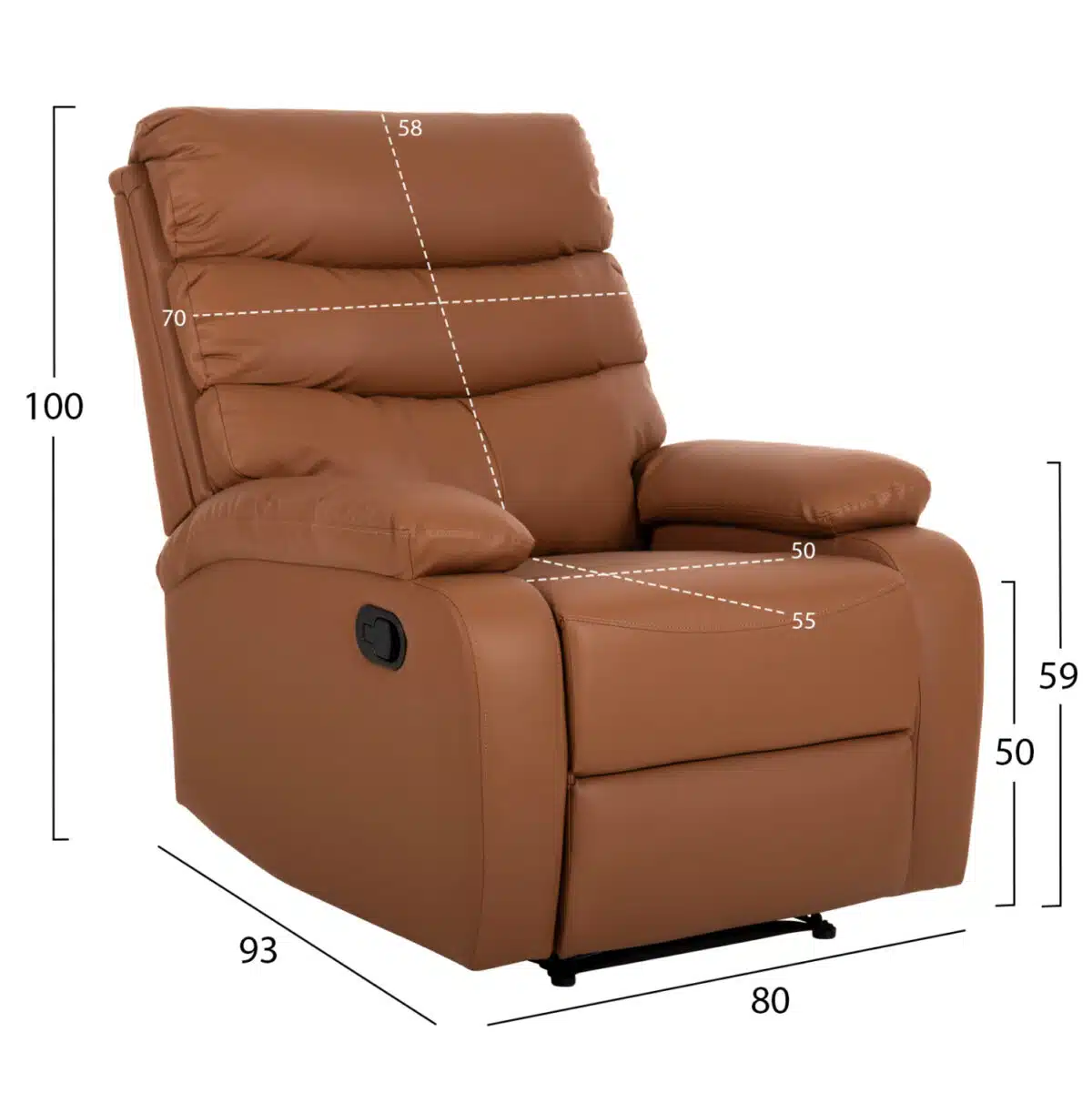 ΠΟΛΥΘΡΟΝΑ RELAX YASUMU HM9783.12 ΚΑΦΕ PU 80x93x100Υεκ. - Image 2