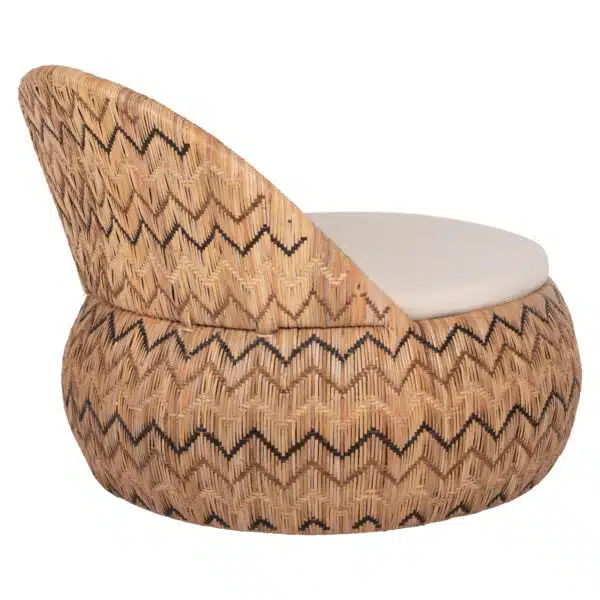 ΠΟΛΥΘΡΟΝΑ ΣΤΡΟΓΓΥΛΗ LADLON HM5992 RATTAN ΦΥΣΙΚΟ-ΕΚΡΟΥ ΜΑΞΙΛΑΡΙ 97x97x76Υεκ. - Image 5