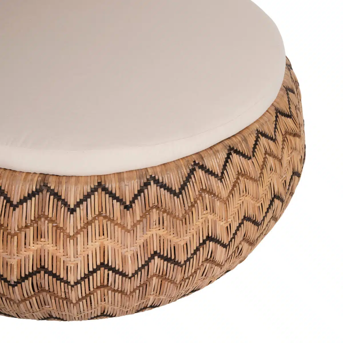 ΠΟΛΥΘΡΟΝΑ ΣΤΡΟΓΓΥΛΗ LADLON HM5992 RATTAN ΦΥΣΙΚΟ-ΕΚΡΟΥ ΜΑΞΙΛΑΡΙ 97x97x76Υεκ. - Image 7