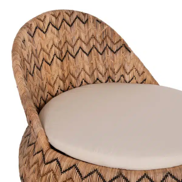 ΠΟΛΥΘΡΟΝΑ ΣΤΡΟΓΓΥΛΗ LADLON HM5992 RATTAN ΦΥΣΙΚΟ-ΕΚΡΟΥ ΜΑΞΙΛΑΡΙ 97x97x76Υεκ. - Image 8