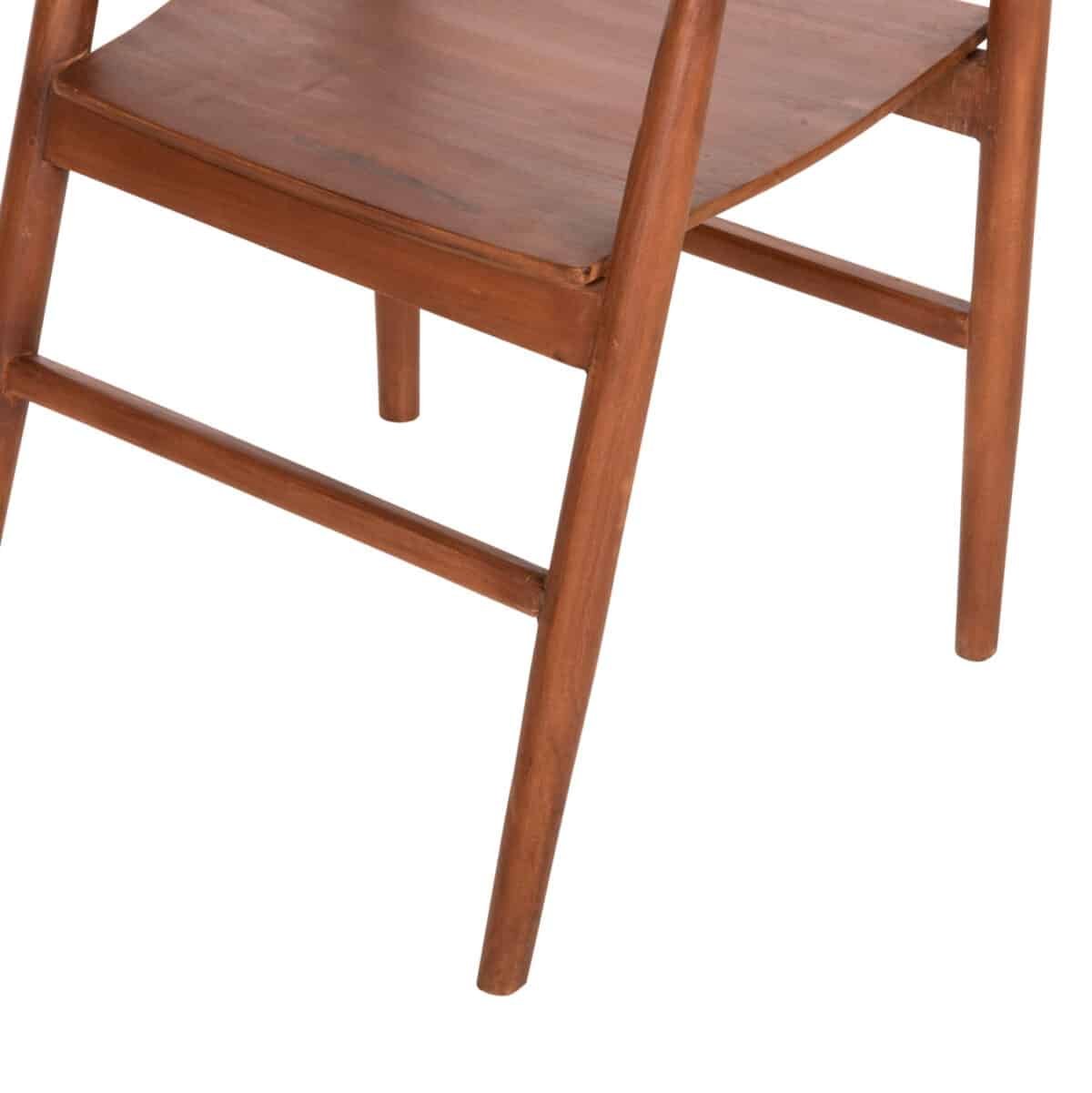 ΠΟΛΥΘΡΟΝΑ ΤΡΑΠΕΖΑΡΙΑΣ NIONI HM9476.01 ΞΥΛΟ ΤΕΑΚ-ΚΑΡΥΔΙ ΧΡΩΜΑ 57x53x77Yεκ. - Image 8