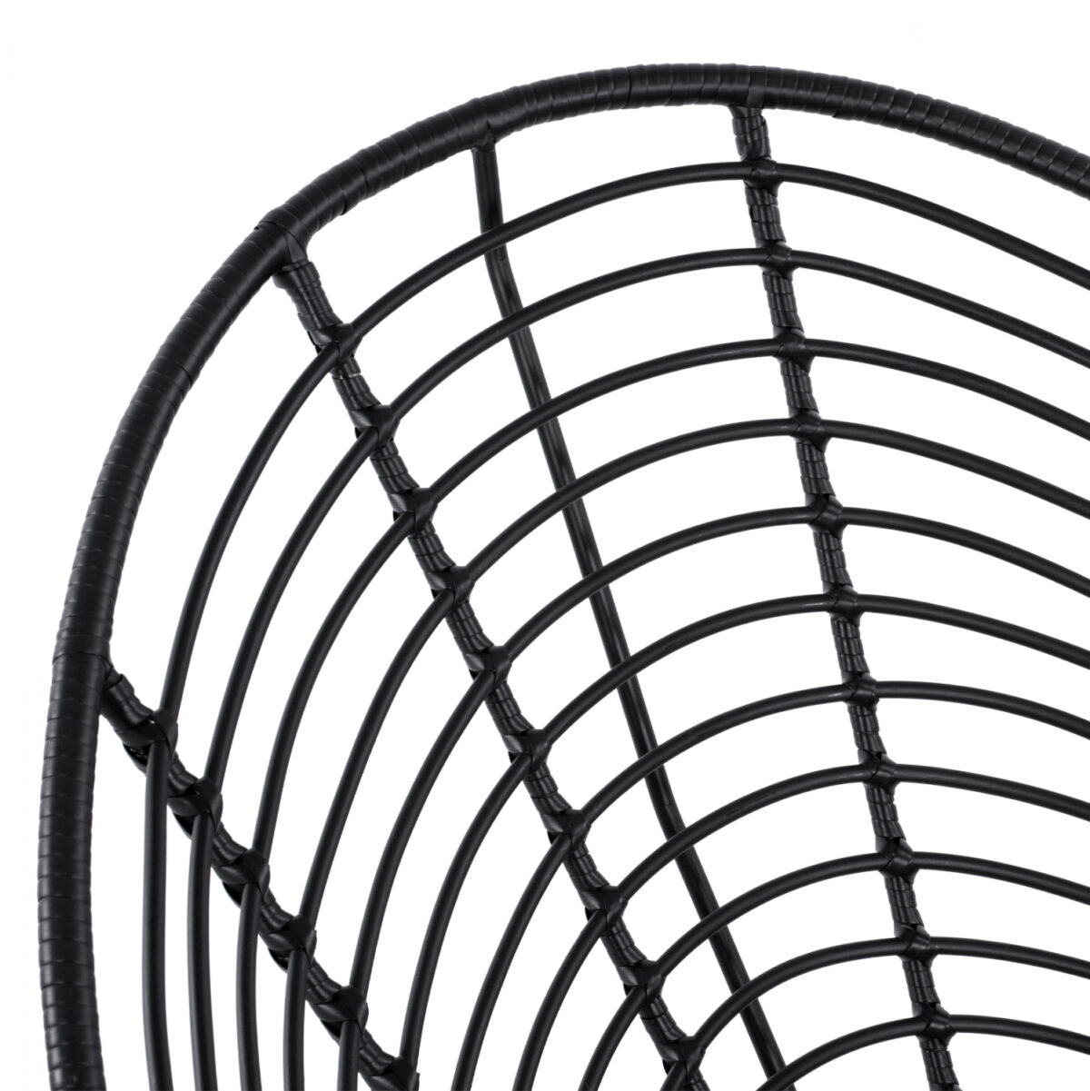 ΠΟΛΥΘΡΟΝΑ ΤΥΠΟΥ ΦΩΛΙΑ ΜΕΤΑΛΛΙΚΗ ALLEGRA HM5458.02 ΜΕ ΜΑΥΡΟ WICKER 73x83x86Υ εκ. - Image 9