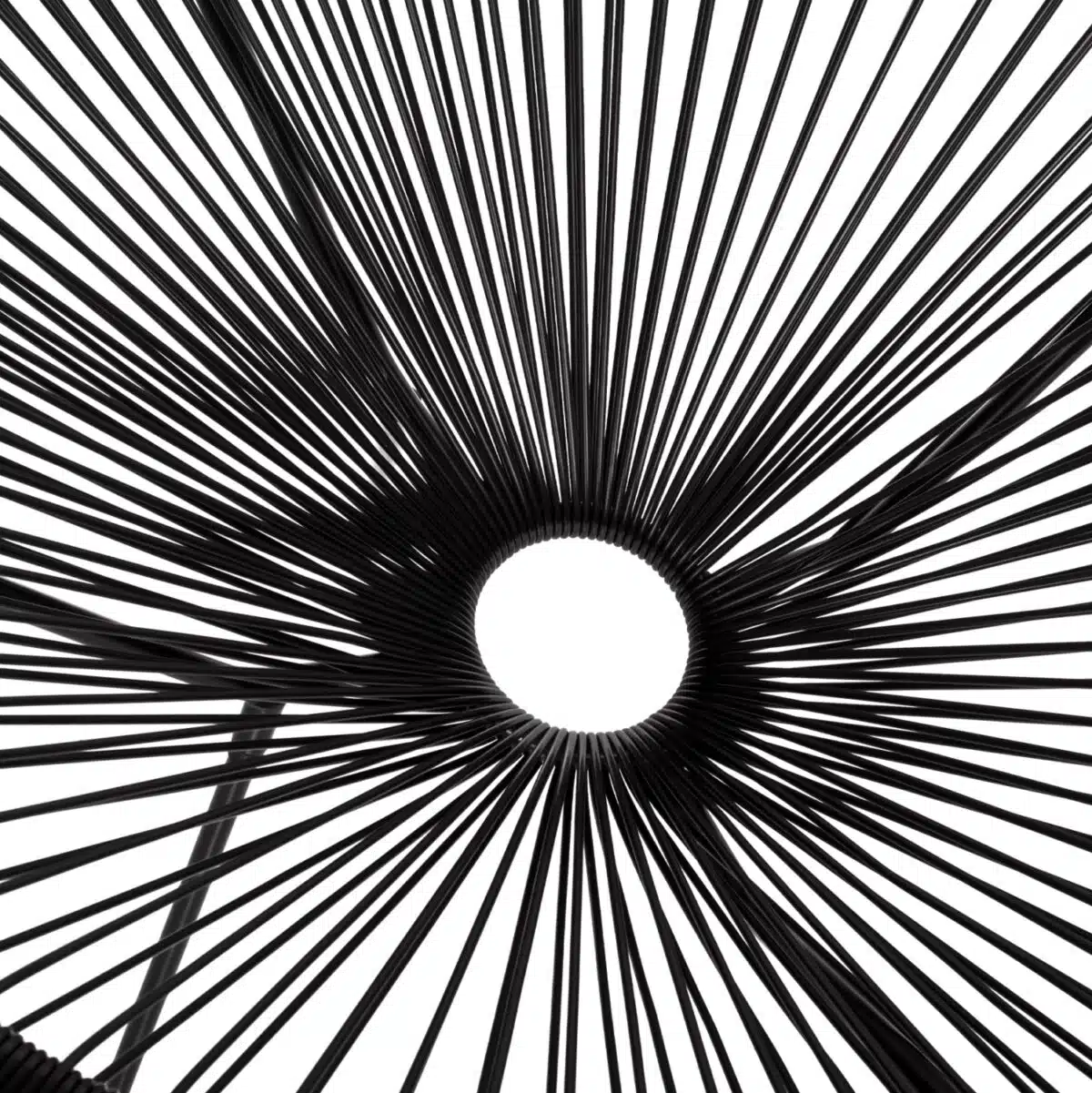 ΠΟΛΥΘΡΟΝΑ ΤΥΠΟΥ ΦΩΛΙΑ ΜΕΤΑΛΛΙΚΗ ACAPULCO ΜΑΥΡΗ ΜΕ ΜΑΥΡΟ P.E.RATTAN HM5872.01 70x73x79 εκ. - Image 8