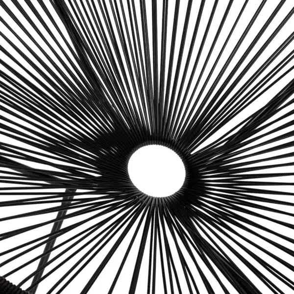 ΠΟΛΥΘΡΟΝΑ ΤΥΠΟΥ ΦΩΛΙΑ ΜΕΤΑΛΛΙΚΗ ACAPULCO ΜΑΥΡΗ ΜΕ ΜΑΥΡΟ P.E.RATTAN HM5872.01 70x73x79 εκ. - Image 8